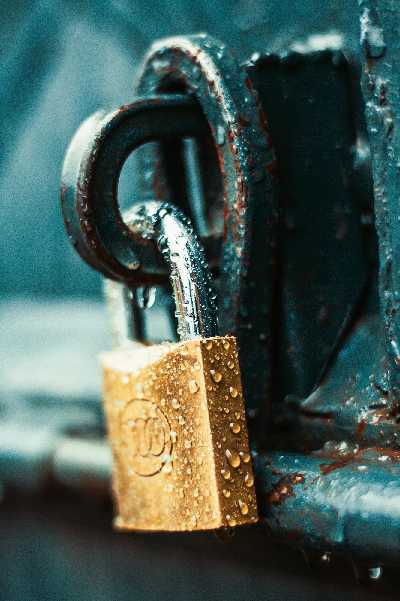 La photo d'un cadenas sur un coffre